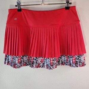 Bolle skort skirt pleated M pink black yoga tennis athleisure